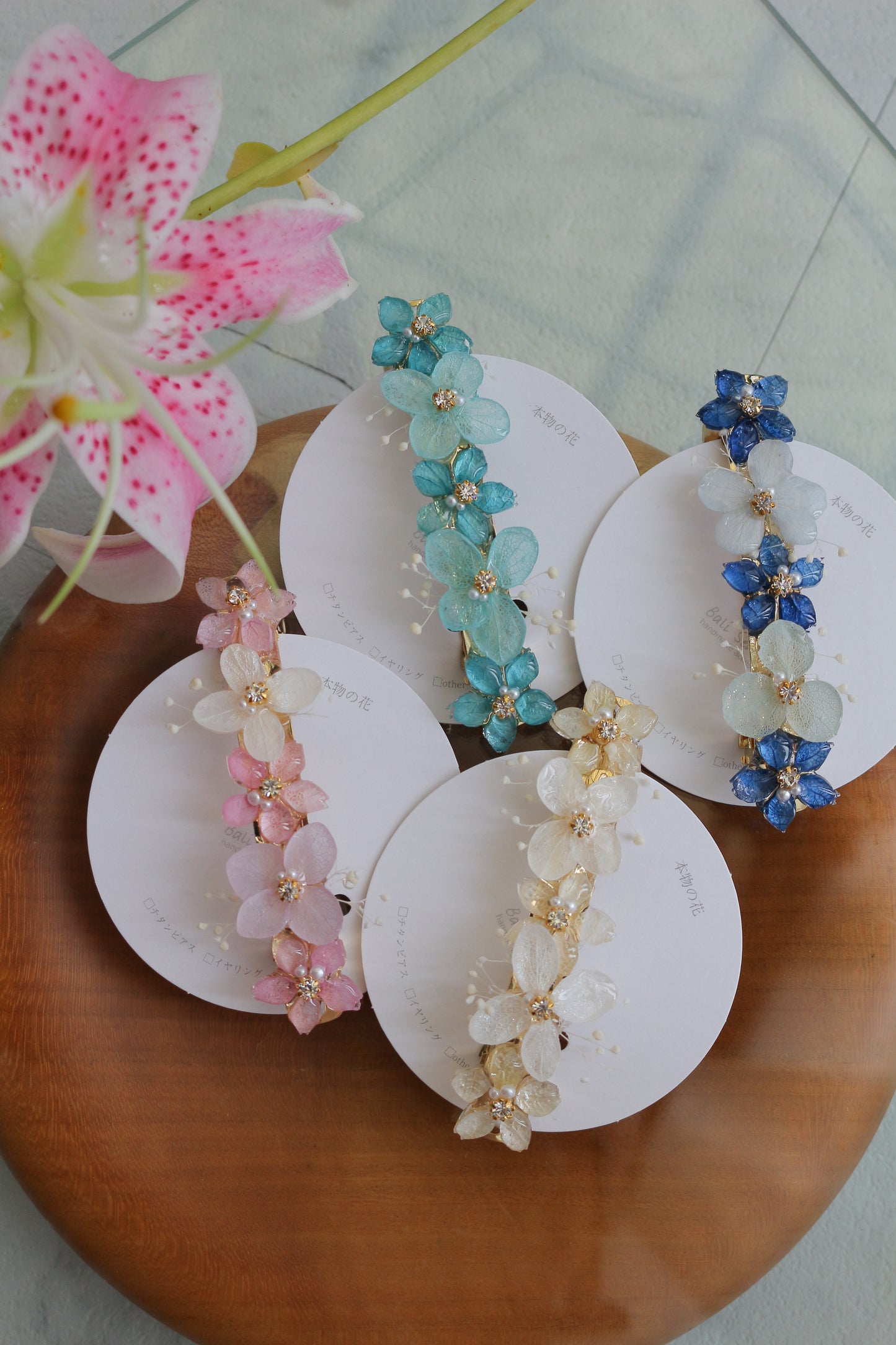 Hydrangea Hair Barrette No.35
