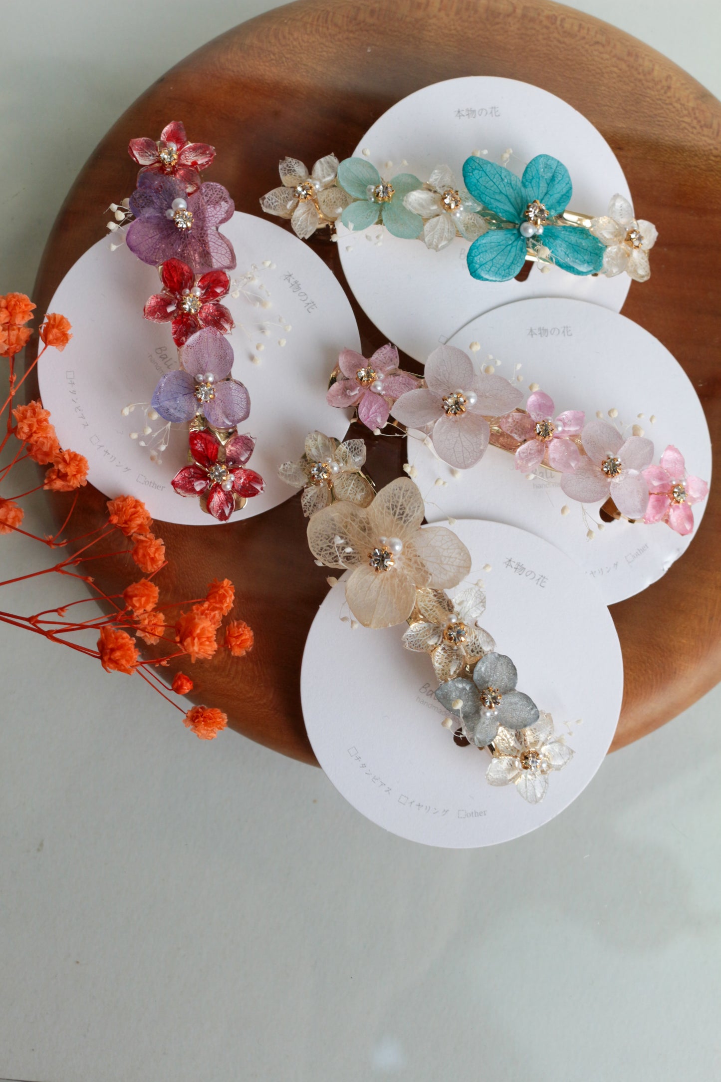 Hydrangea Hair Barrette No.43