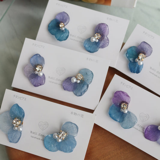 Hydrangea Wing No.134- Titanium Pierce(ピアス)