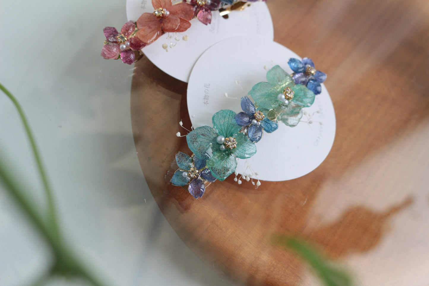 Hydrangea Hair Barrette No.42