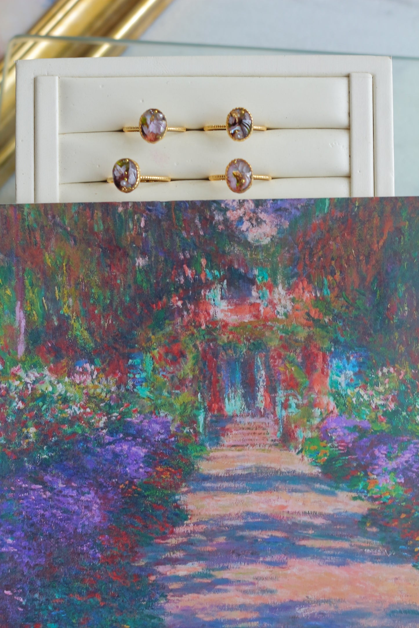 Monet Claude Monet The Artist's Garden at Giverny Ring No.1 -ジヴェルニーの庭