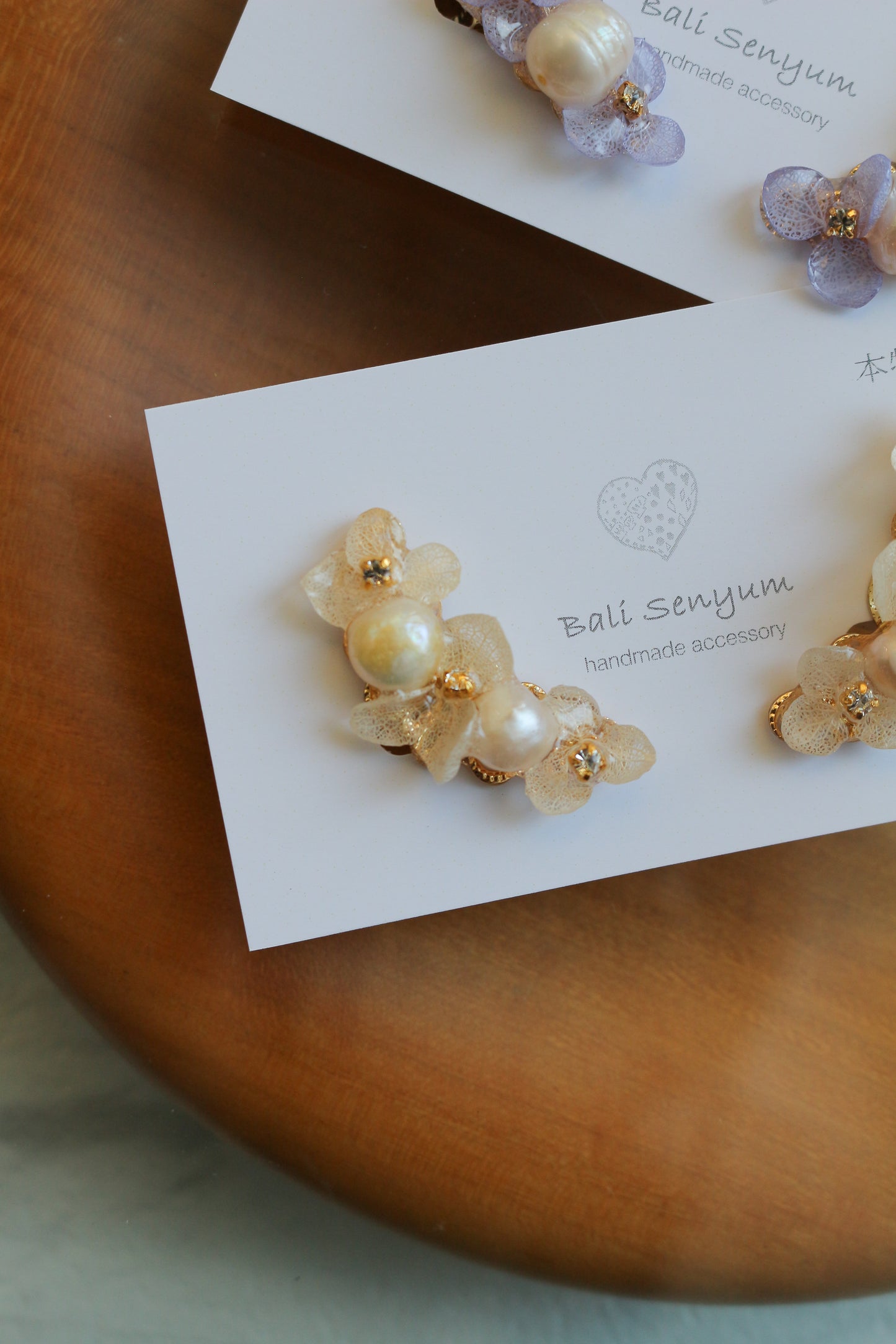 Hanayome Earrings with Pearl - 8 colors