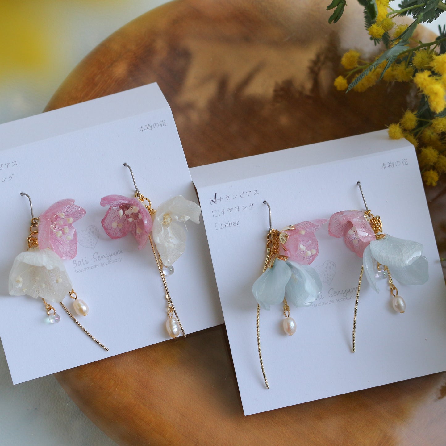 ”SUZUYOME2" Original Flower Earrings - No.6
