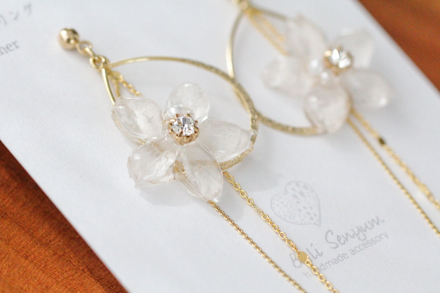 Teadrop Someiyoshino Sakura Earrings #S021