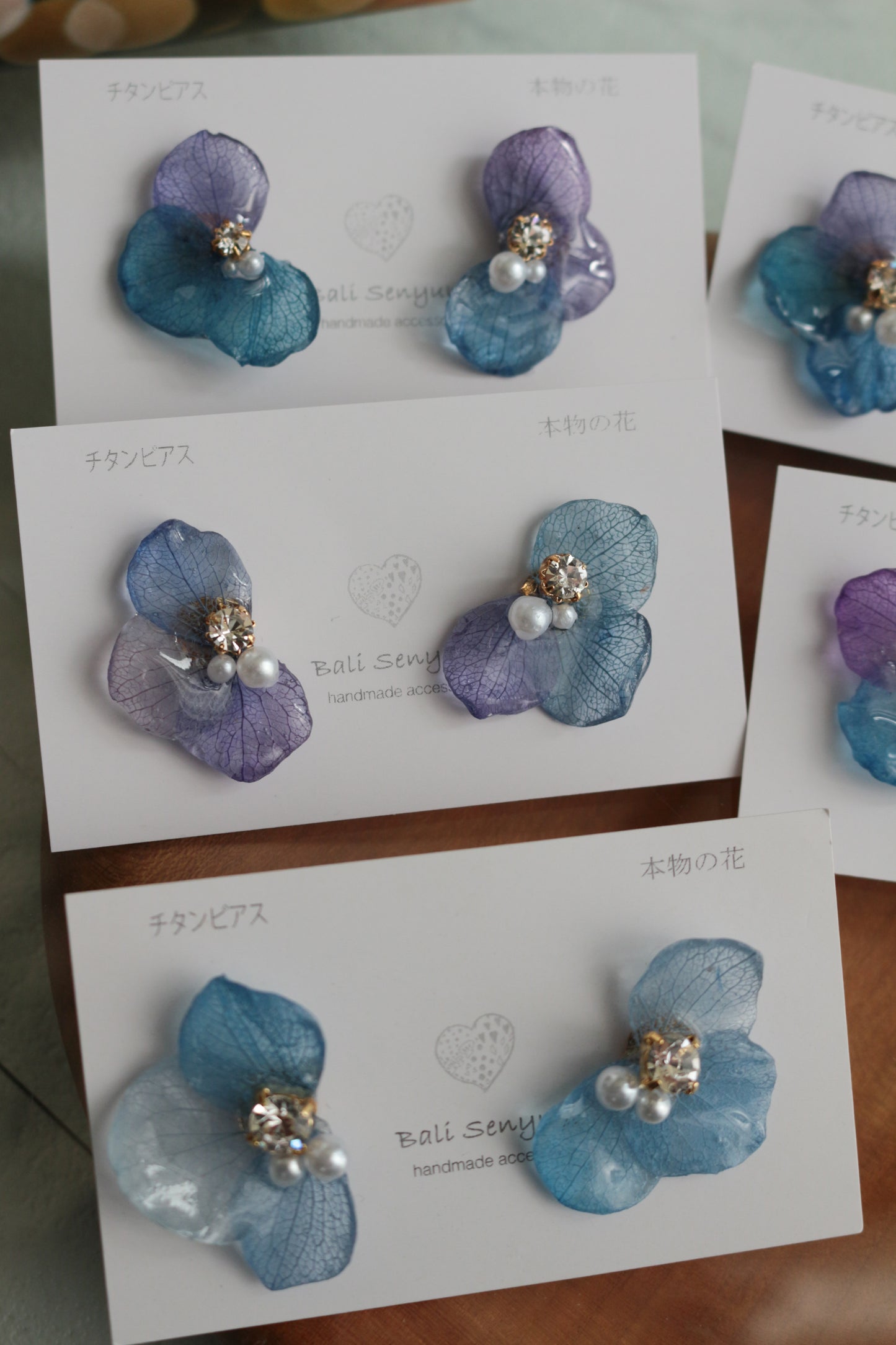 Hydrangea Wing No.134- Titanium Pierce(ピアス)