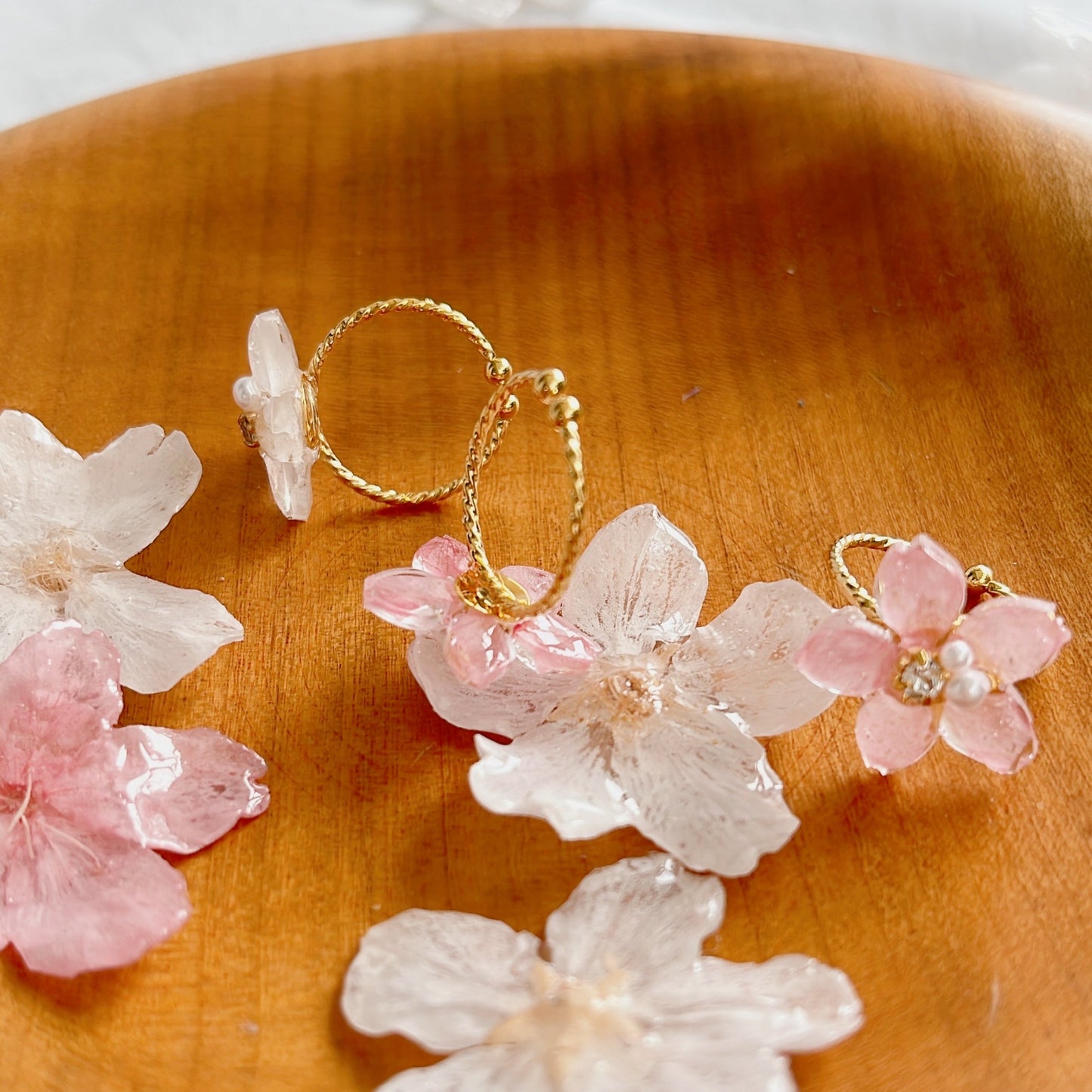 Someiyoshino Sakura Ring Silver Color #S034