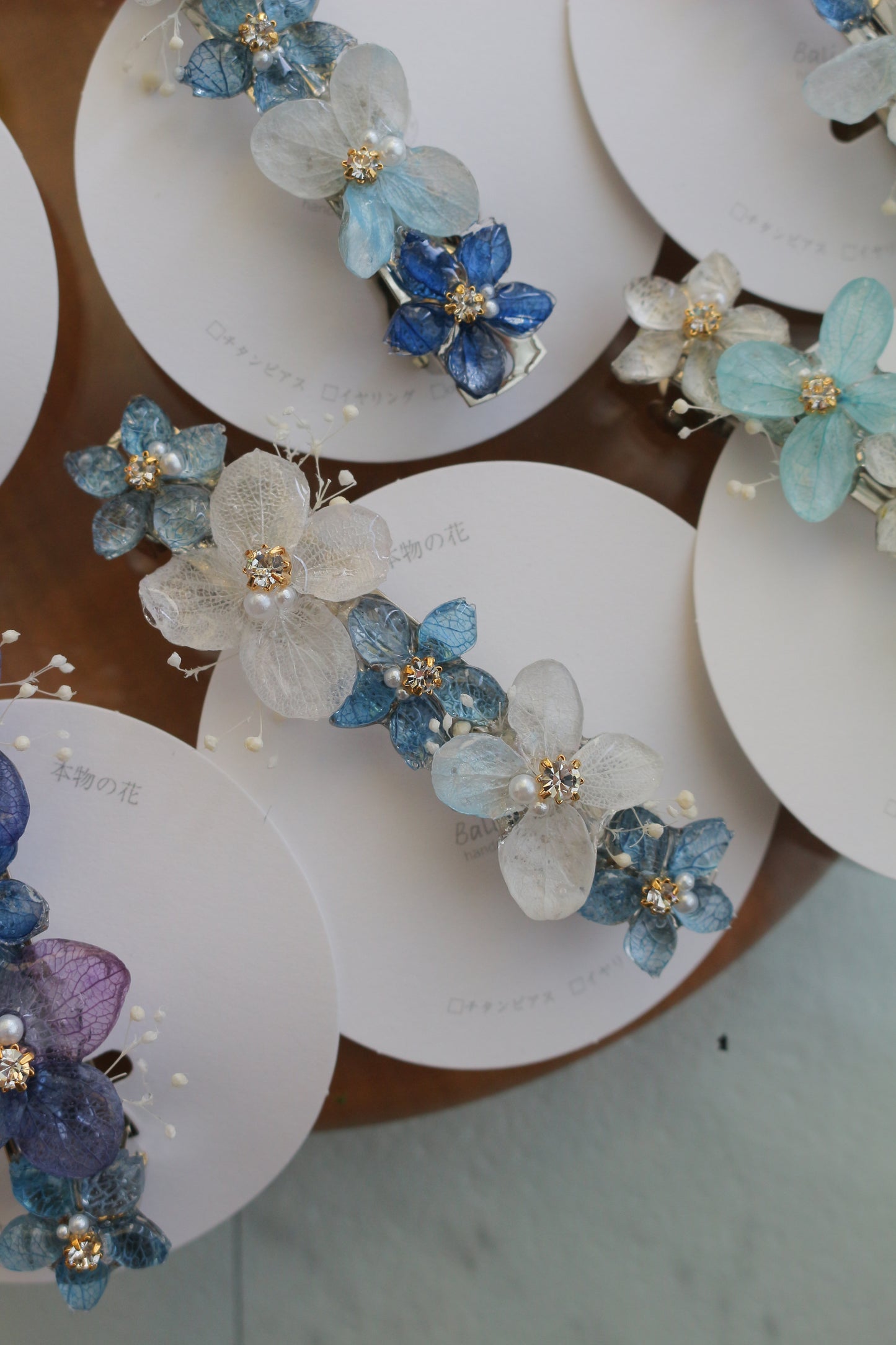 Hydrangea Hair Barrette No.39