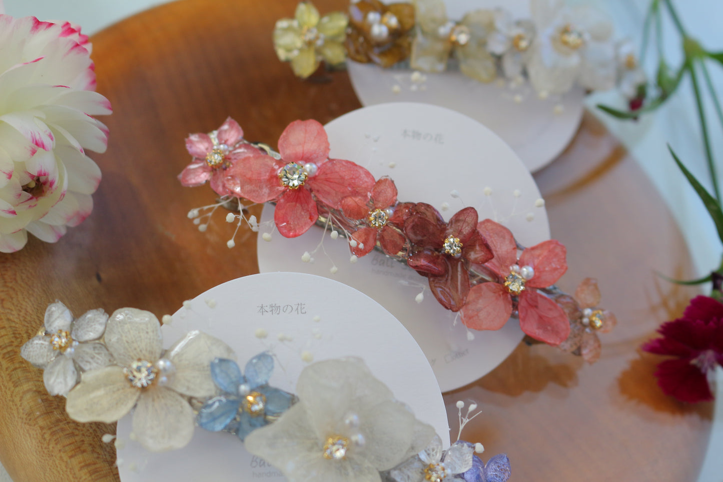 Hydrangea Hair Barrette No.12