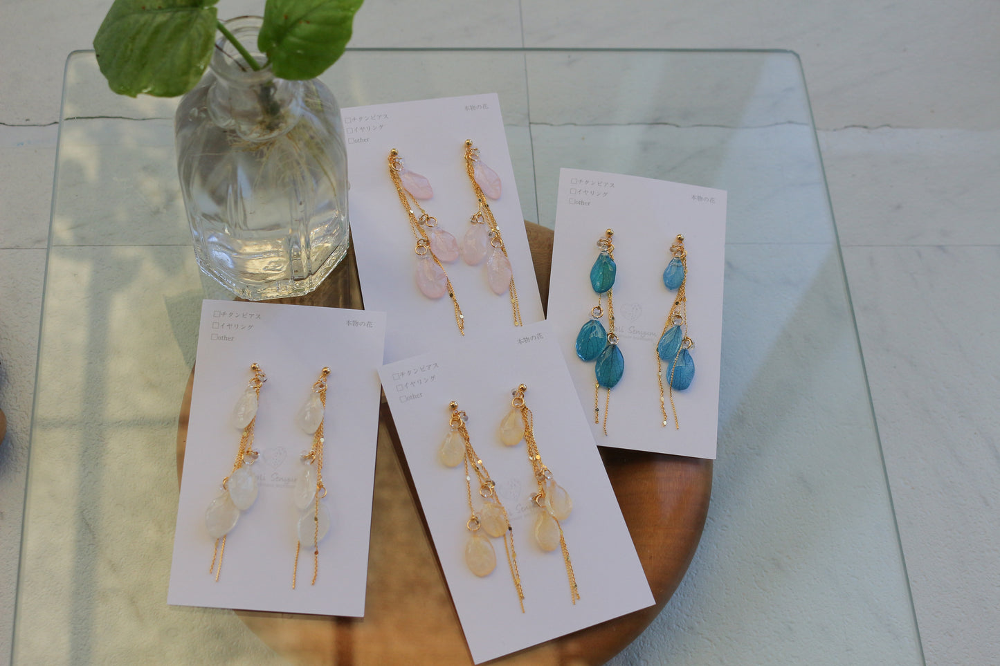 Hydrangea TSUBU2 Earring - No.1