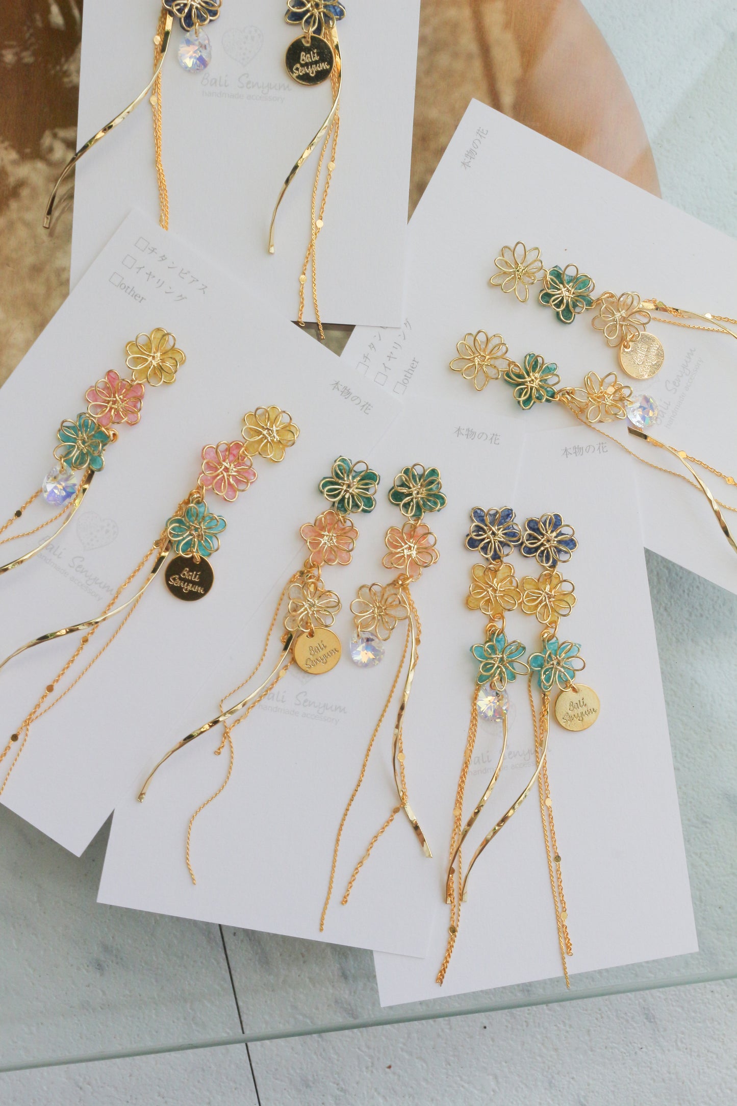 Oshikatsu Hydrangea Earrings No.2 ピアスorイヤリング