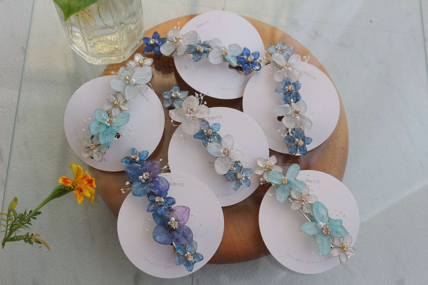 Hydrangea Hair Barrette No.39
