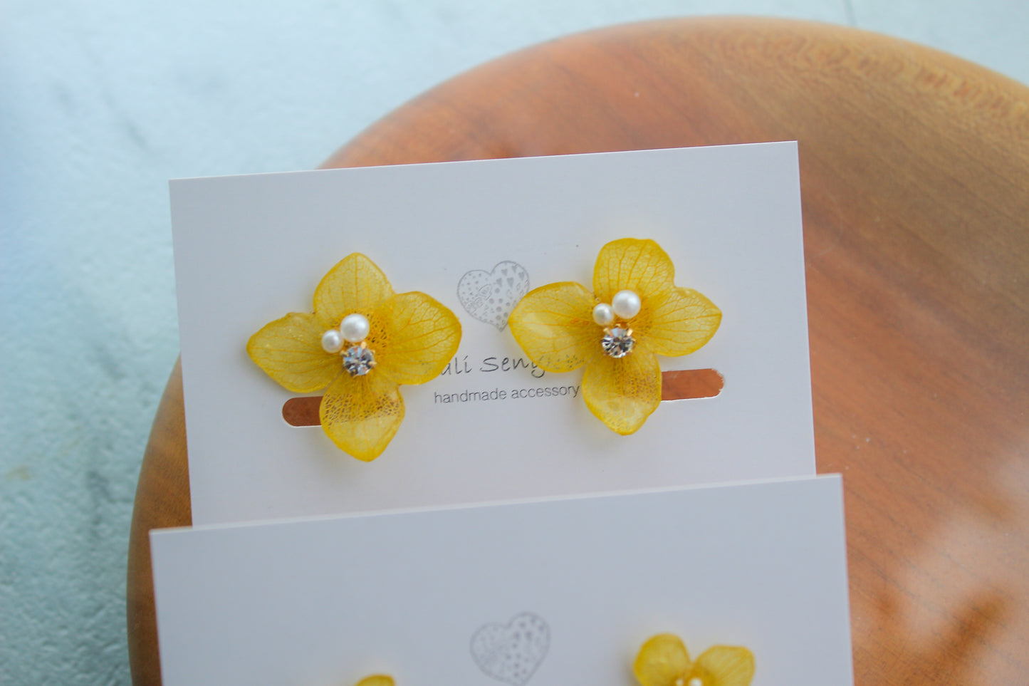 Hydrangea 紫陽花 2024 No.12 -  Clip-on (イヤリング)