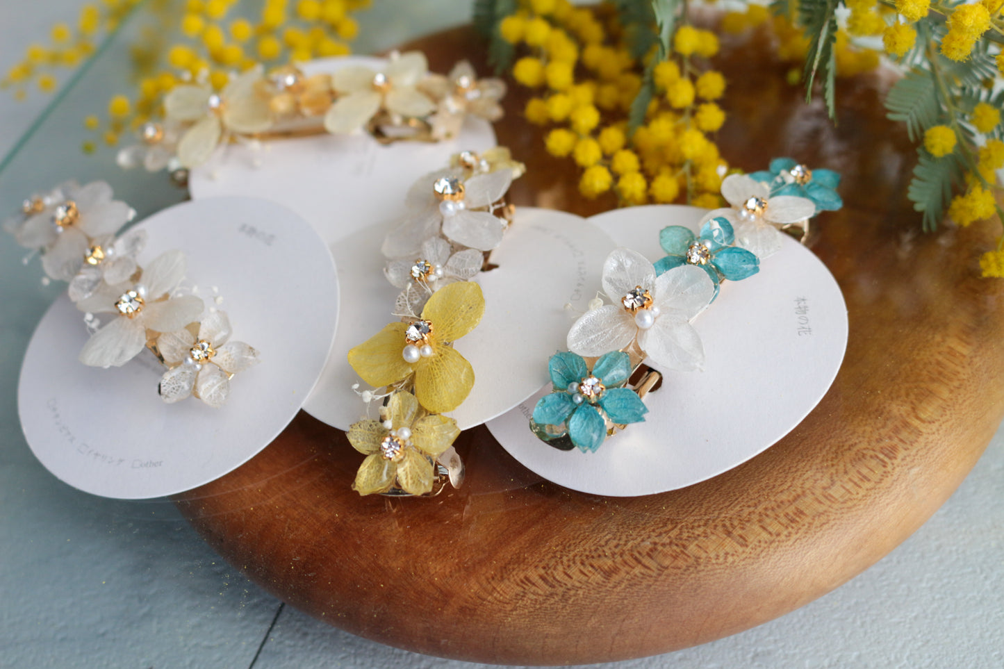 Hydrangea Hair Barrette No.45