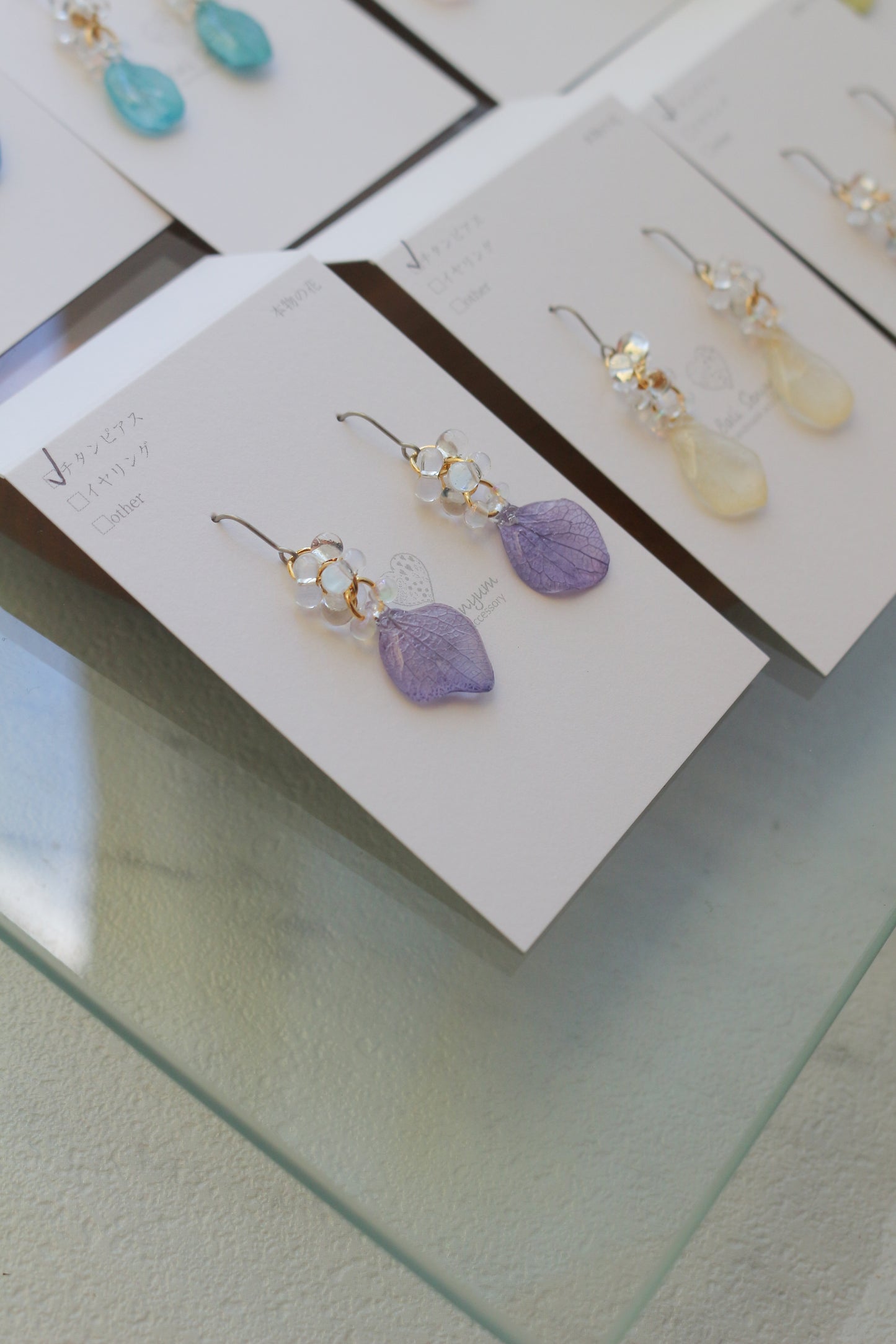 Hydrangea TSUBU Earrings - No.3