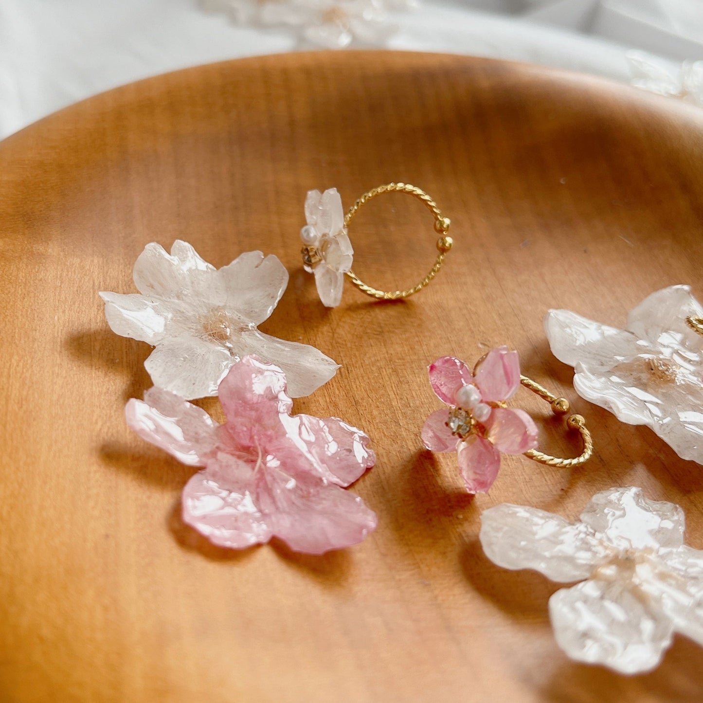 Someiyoshino Sakura Ring Silver Color #S034