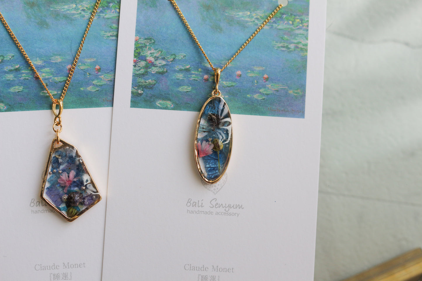 Claude Monet's Water Lilies Inspired Necklace - 睡蓮