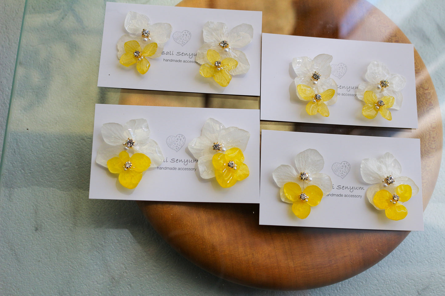 Paired Hydrangea No.14 - Titanium Pierce(ピアス)Limited item