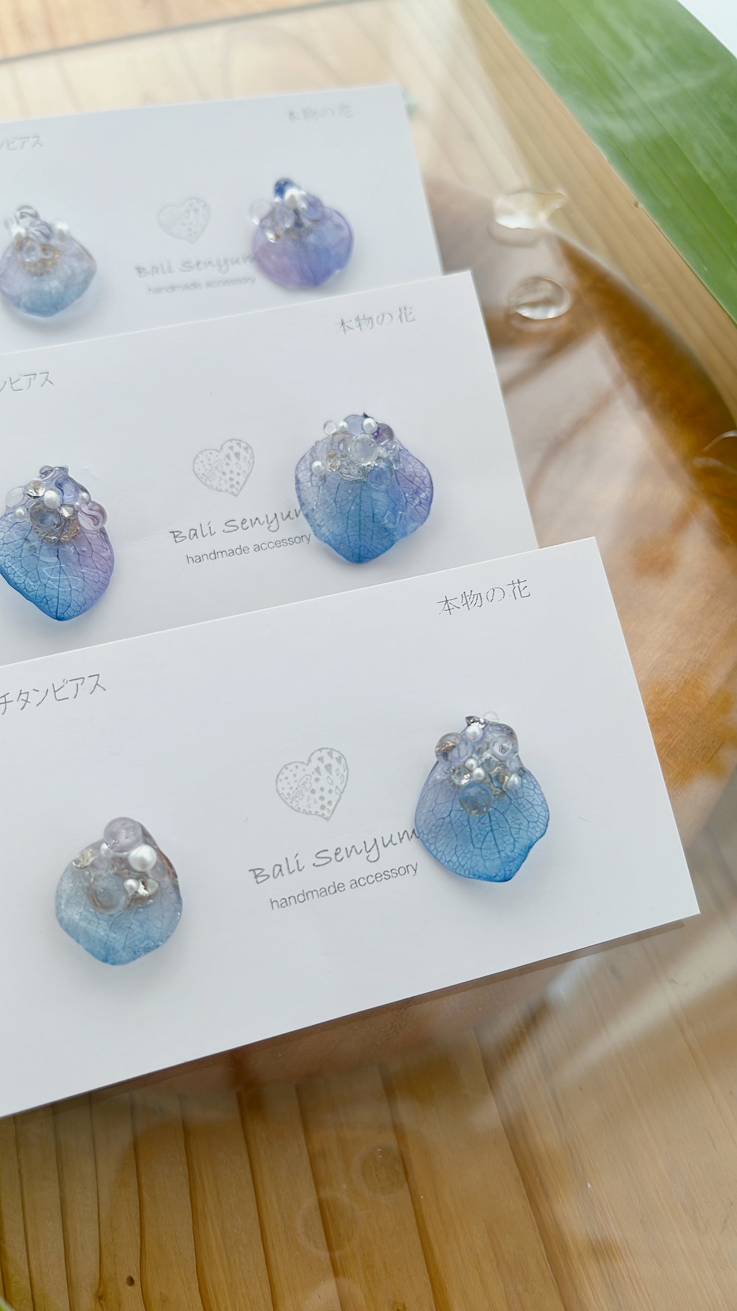 Water Droplet Earrings - 水滴 - Titanium Pierce(チタンピアス)
