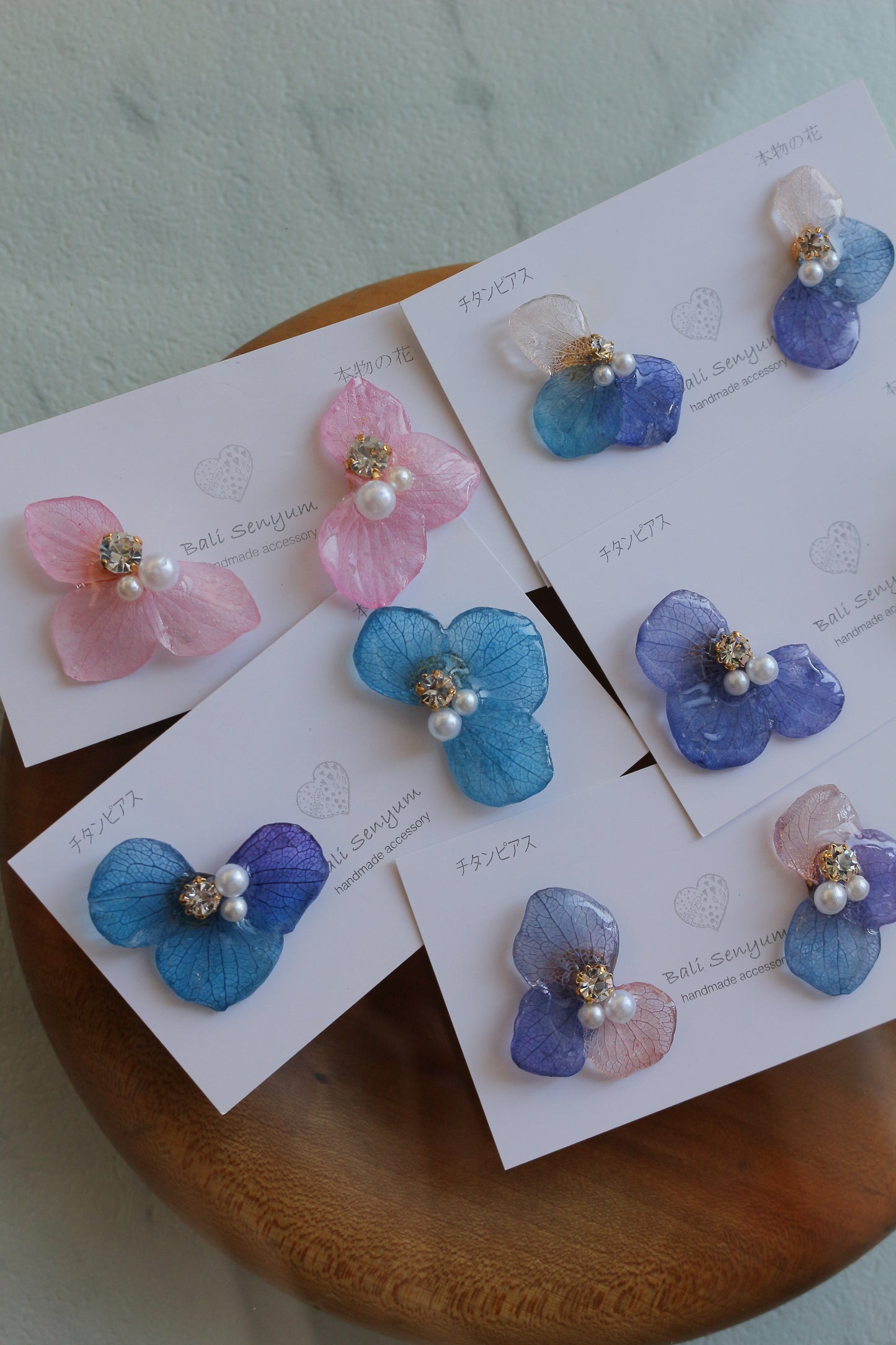 Hydrangea Wing No.127- Titanium Pierce(ピアス)