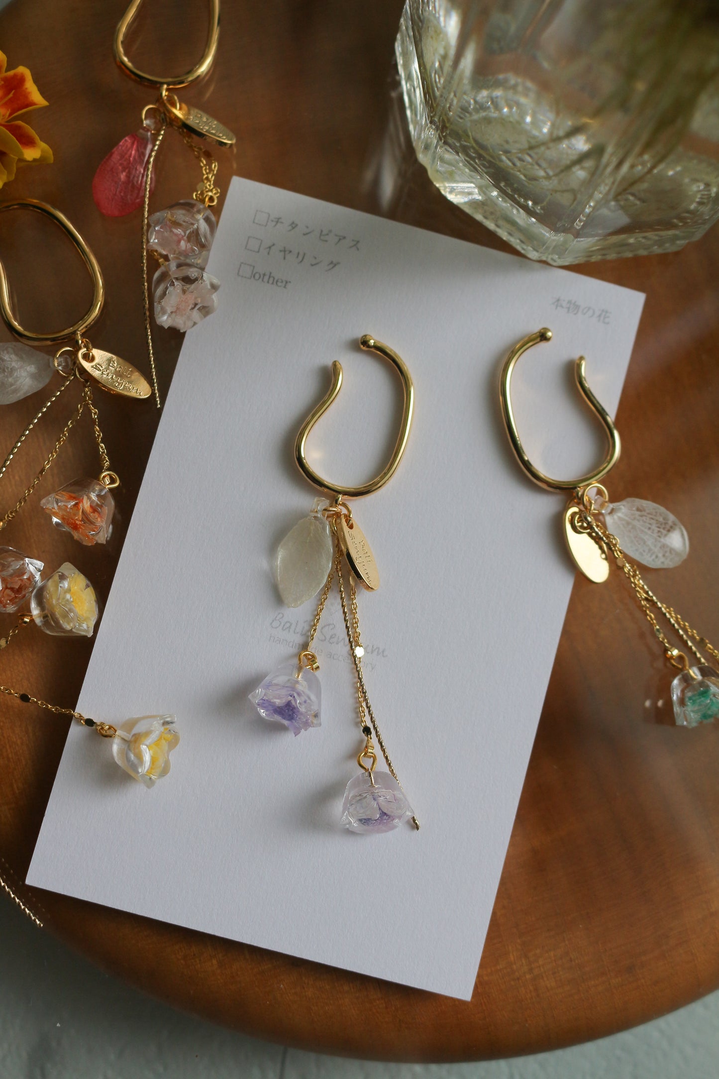 Floral Ear-cuff - 残暑の風