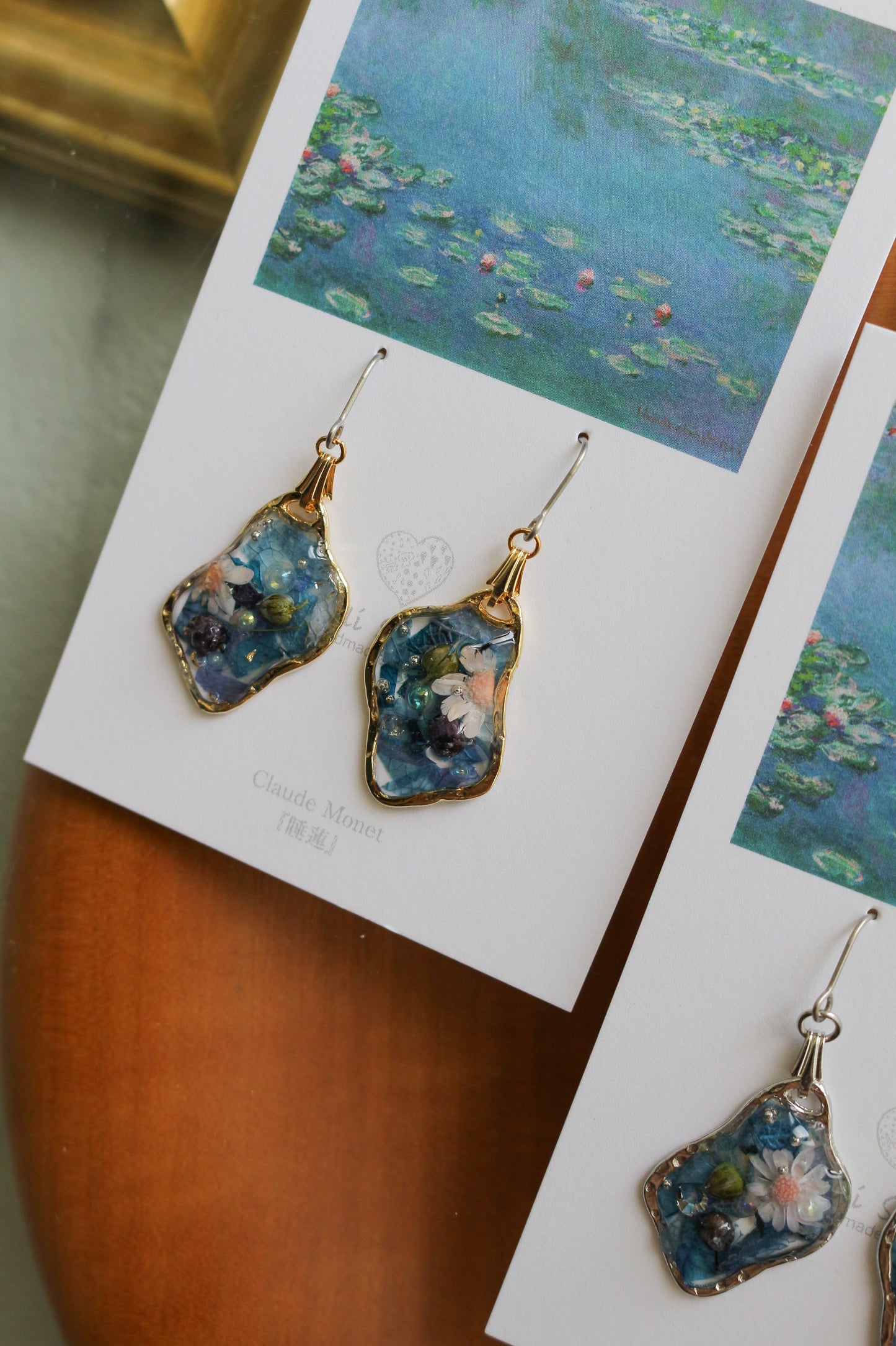 Claude Monet Water Lilies Inspired Dangling -睡蓮