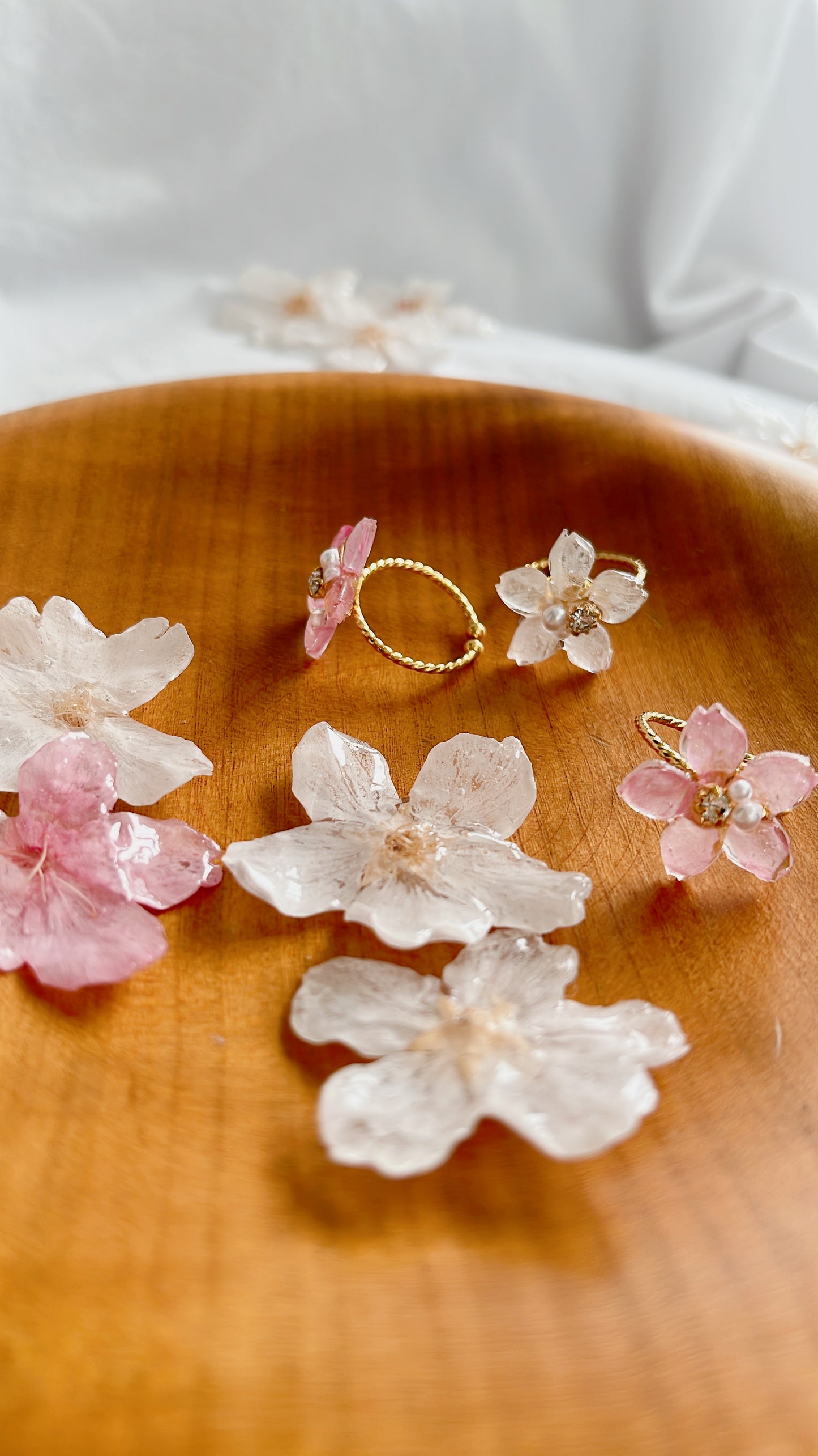 Someiyoshino Sakura Ring Silver Color #S034