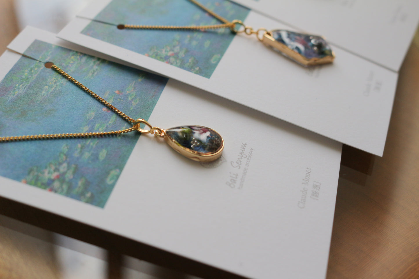 Claude Monet's Water Lilies Inspired Necklace - 睡蓮