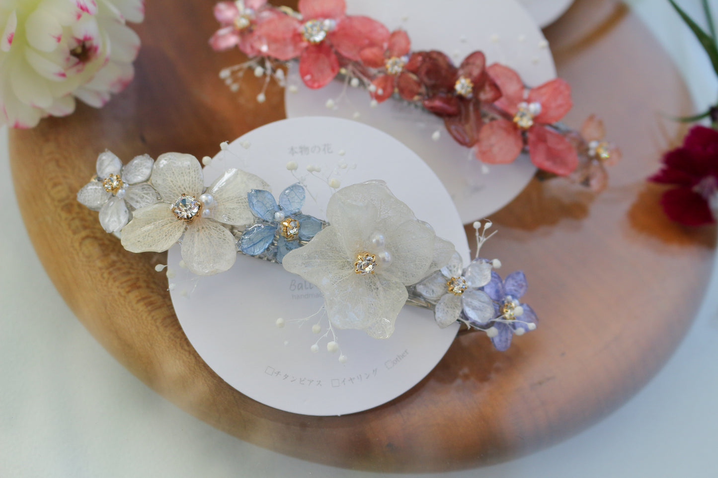 Hydrangea Hair Barrette No.12