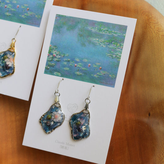 Claude Monet Water Lilies Inspired Dangling -睡蓮
