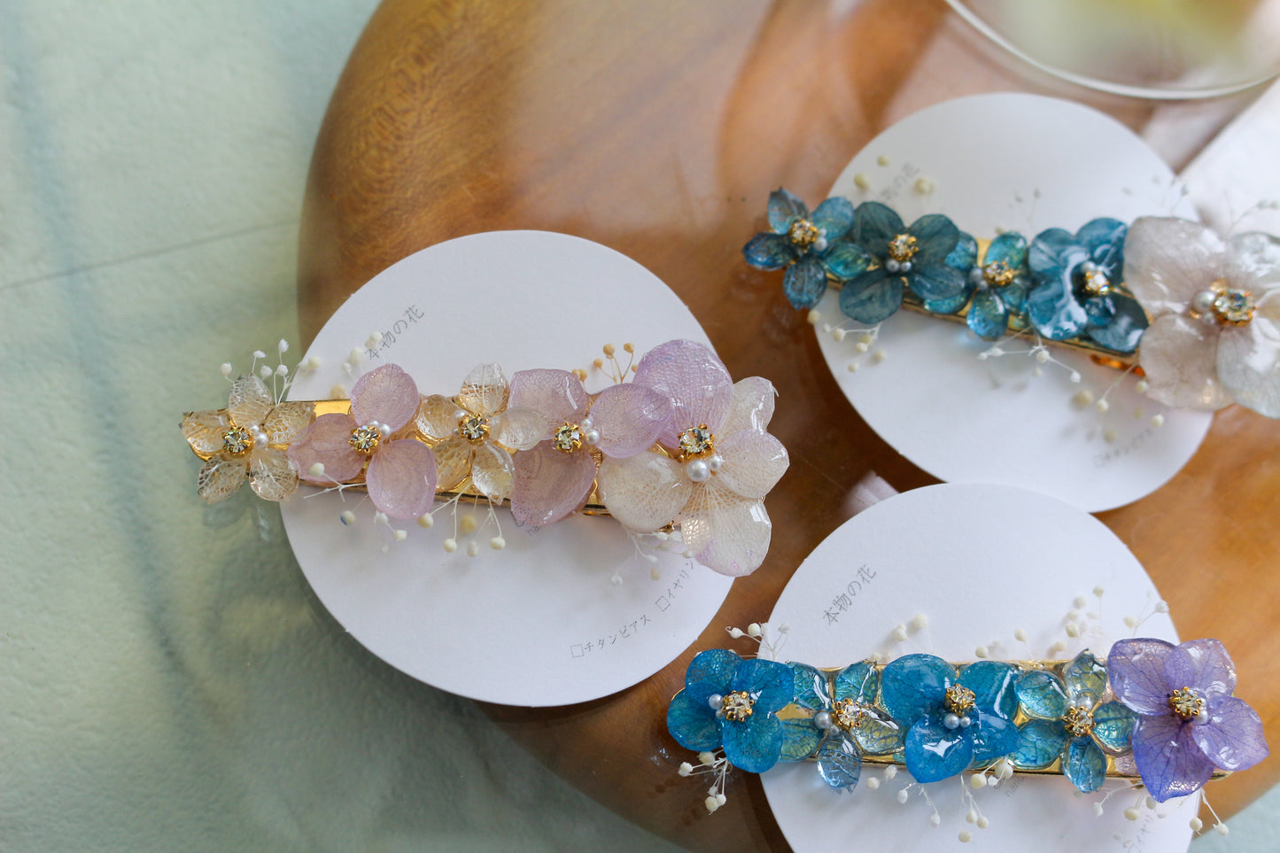 Hydrangea Big Hair-Clip No.1