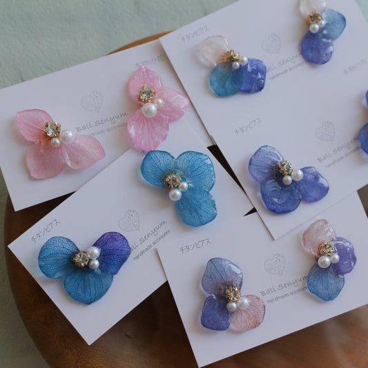 Hydrangea Wing No.127- Titanium Pierce(ピアス)