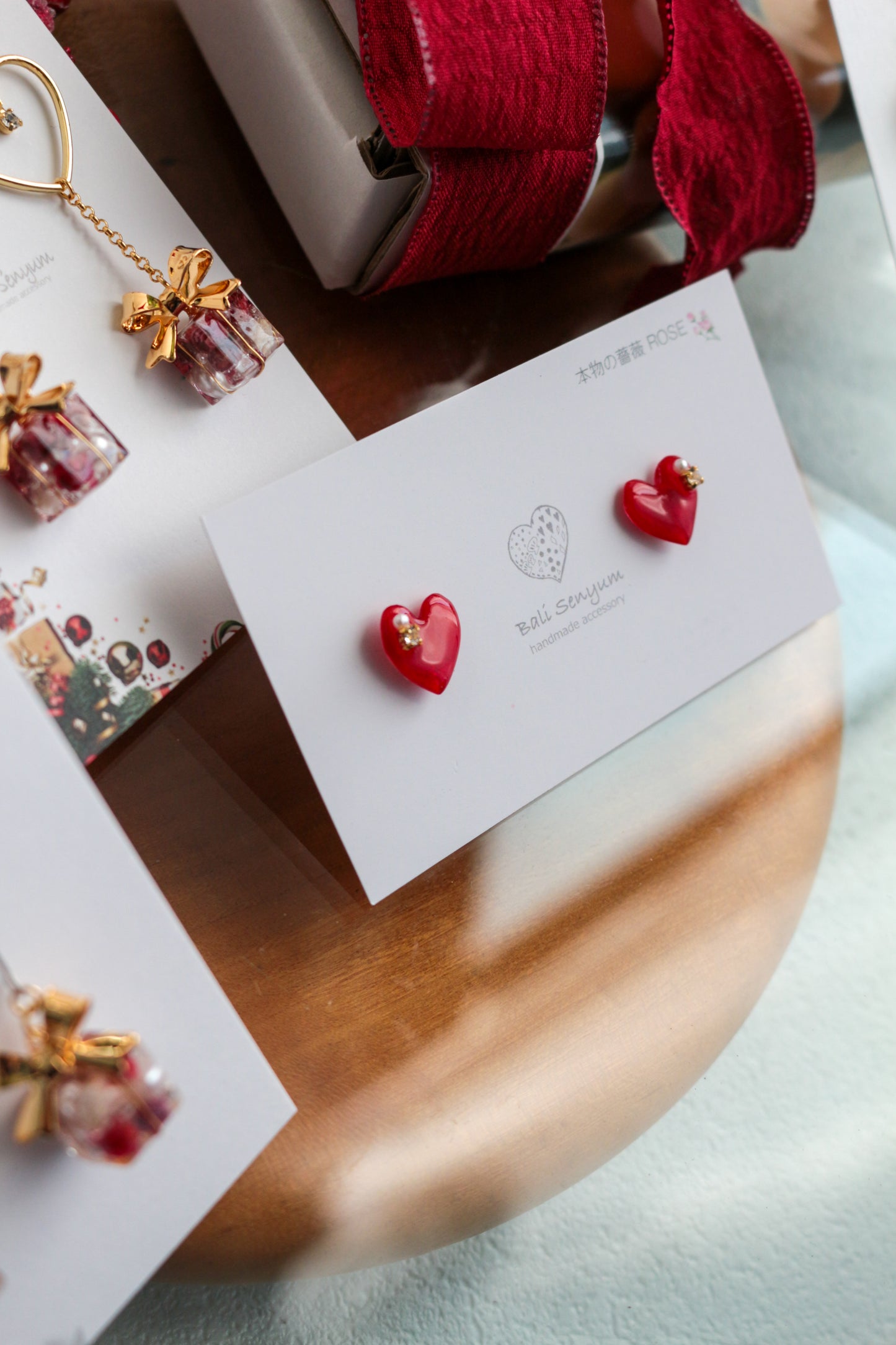 Heart-Shaped Rose Earring