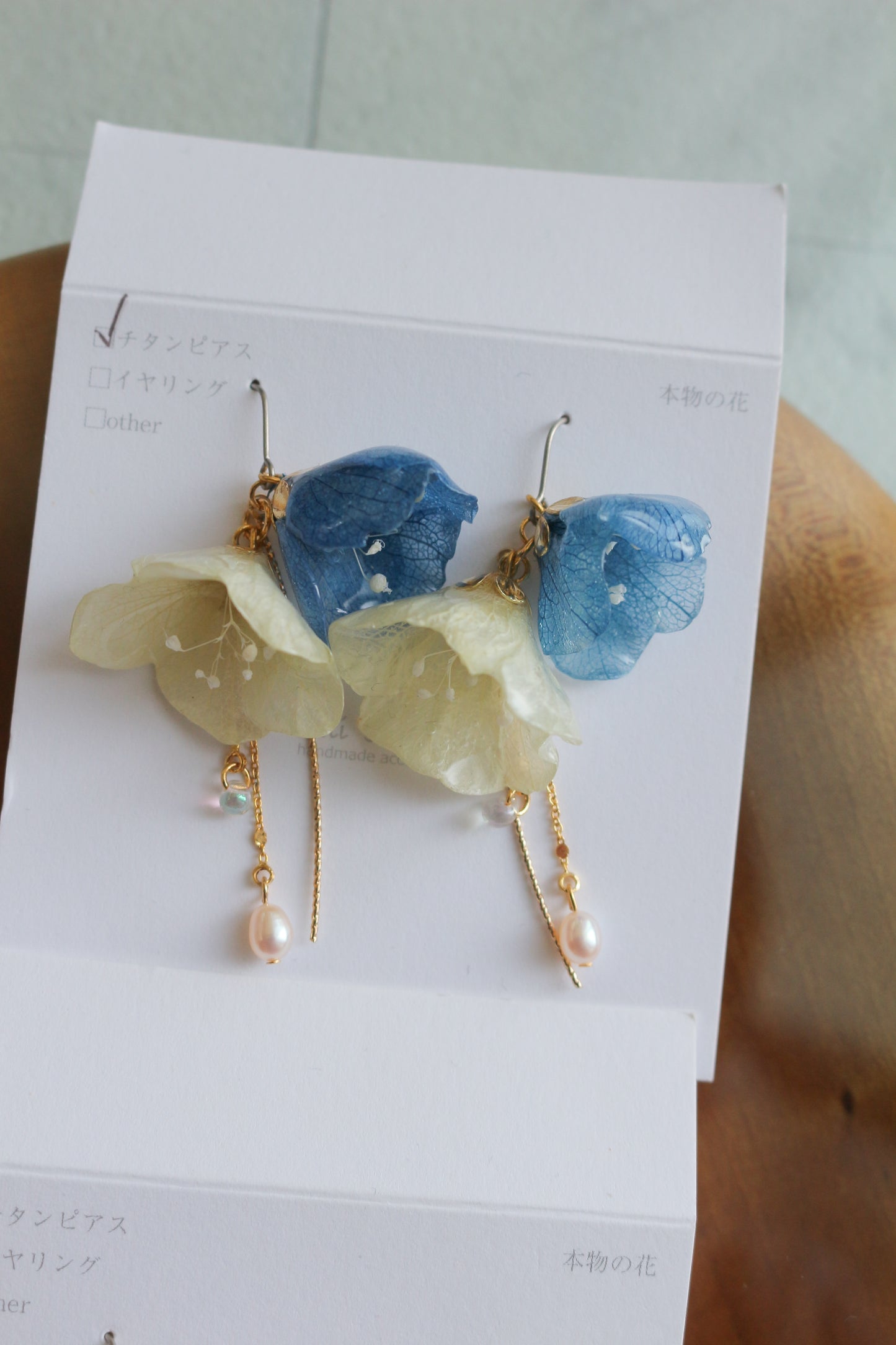 SUZUYOME2 Original Flower Earrings - No.10