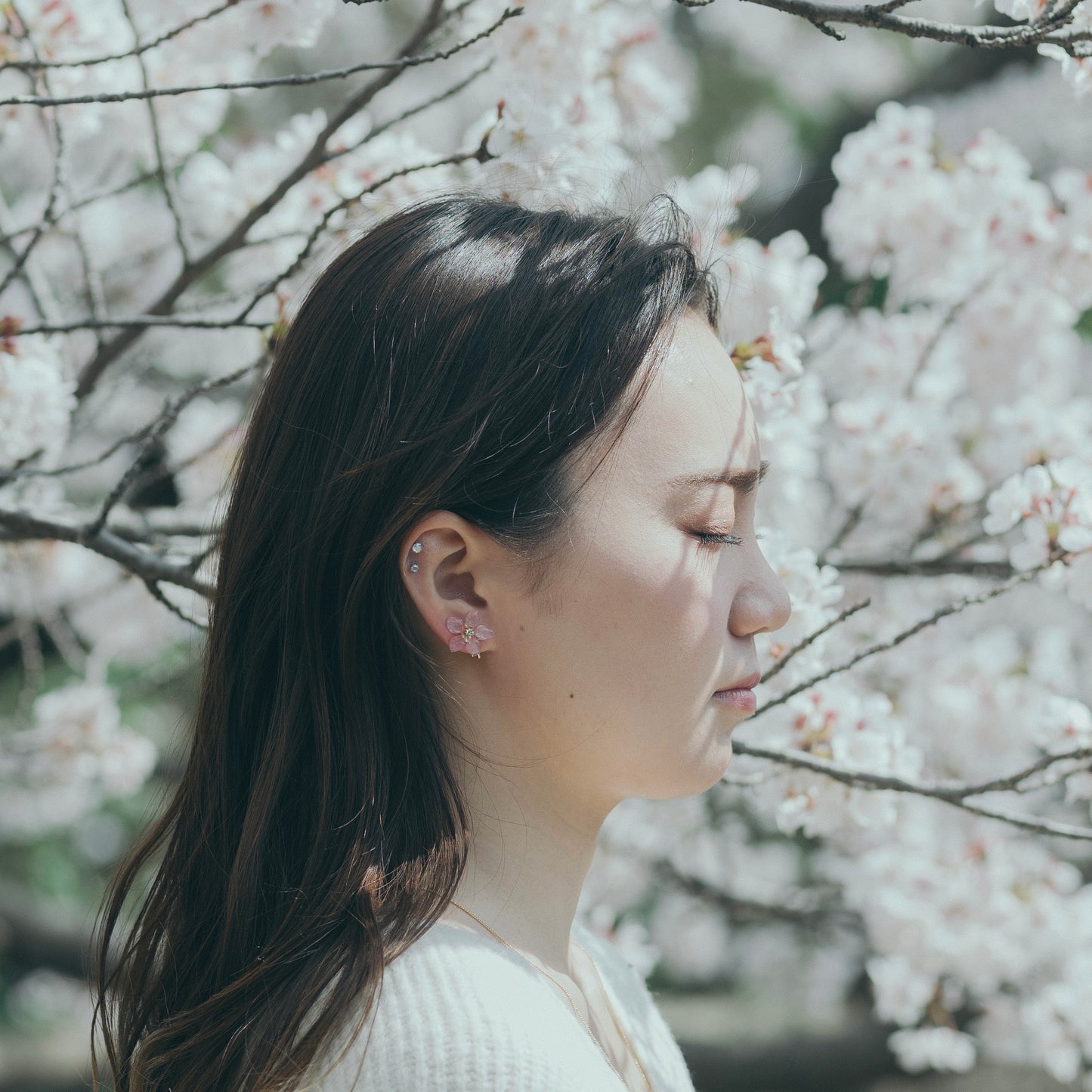 Someiyoshino Sakura Earrings - Small size 小サイズ