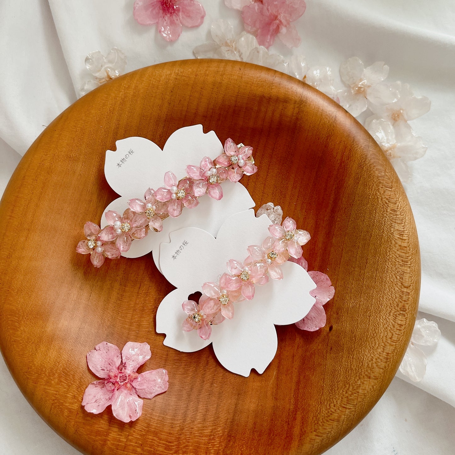 Five Someiyoshino Sakura Hair Barrette #S037