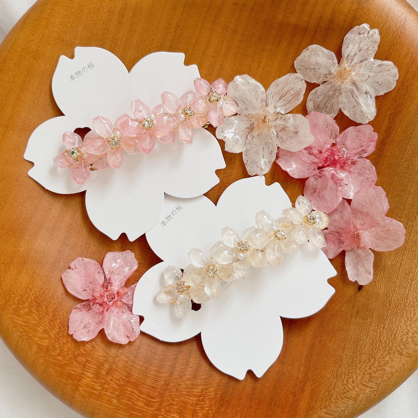 Five Someiyoshino Sakura Hair Barrette #S037