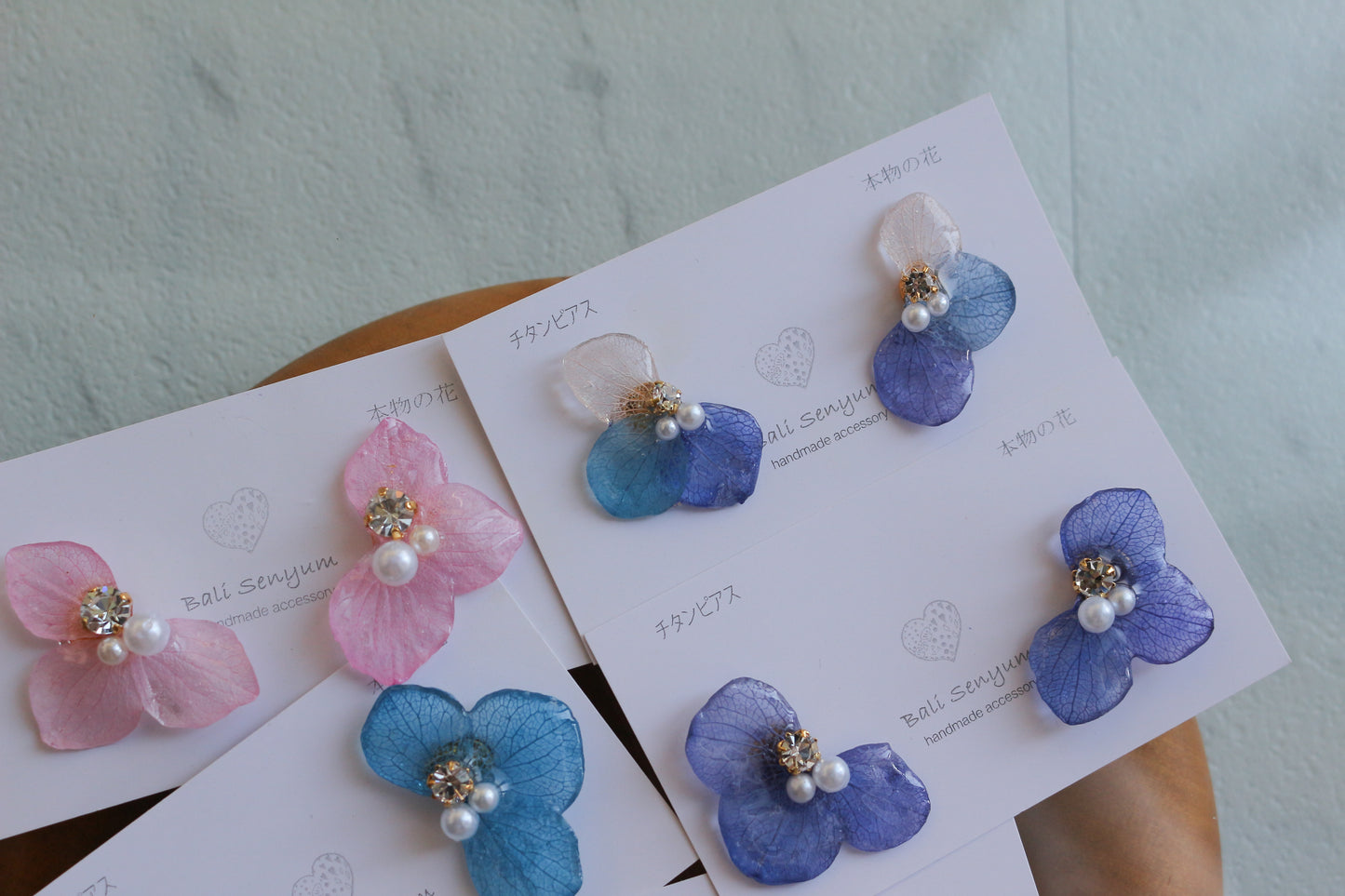 Hydrangea Wing No.127- Titanium Pierce(ピアス)