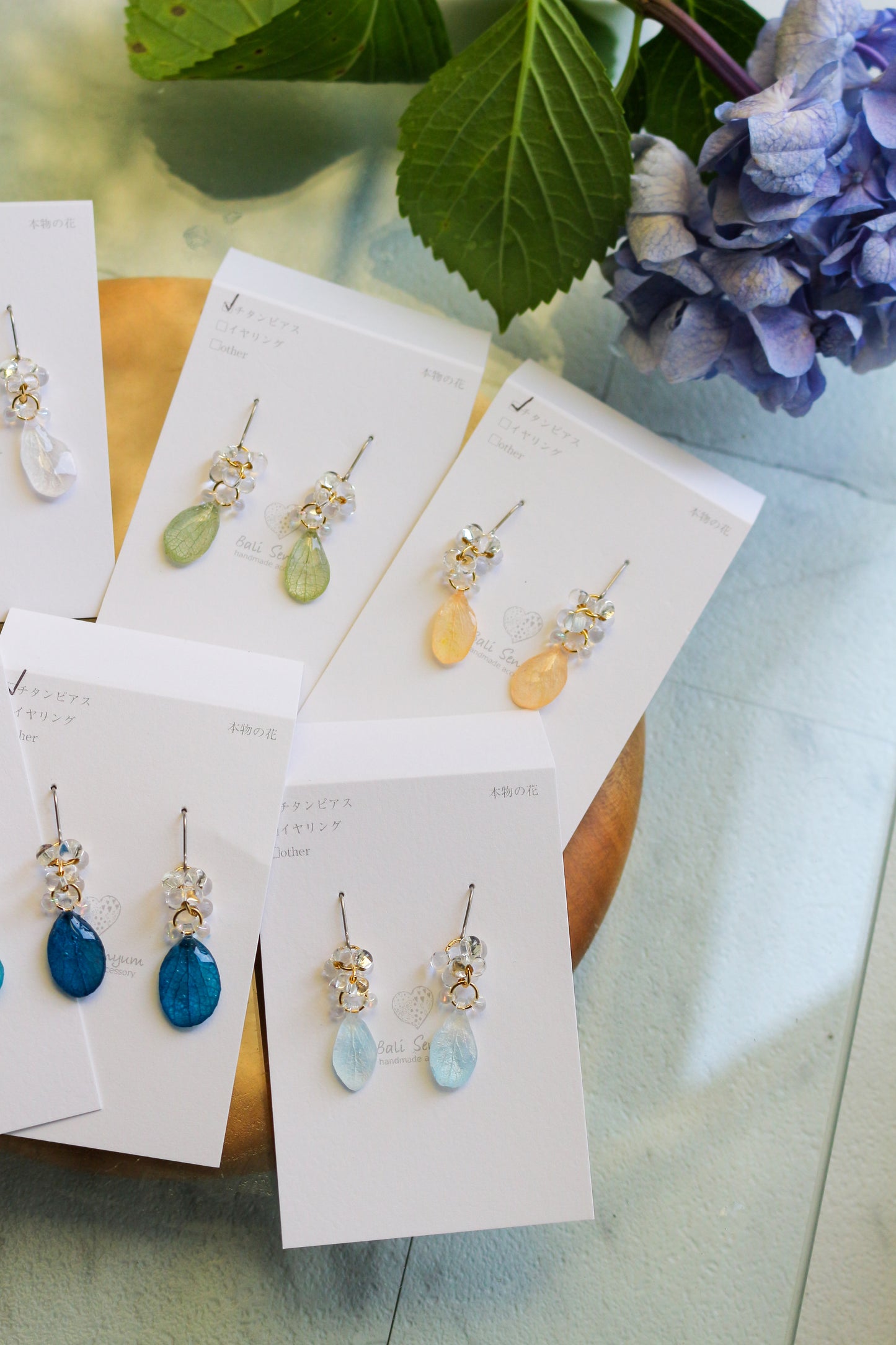 Hydrangea TSUBU Earrings - No.1