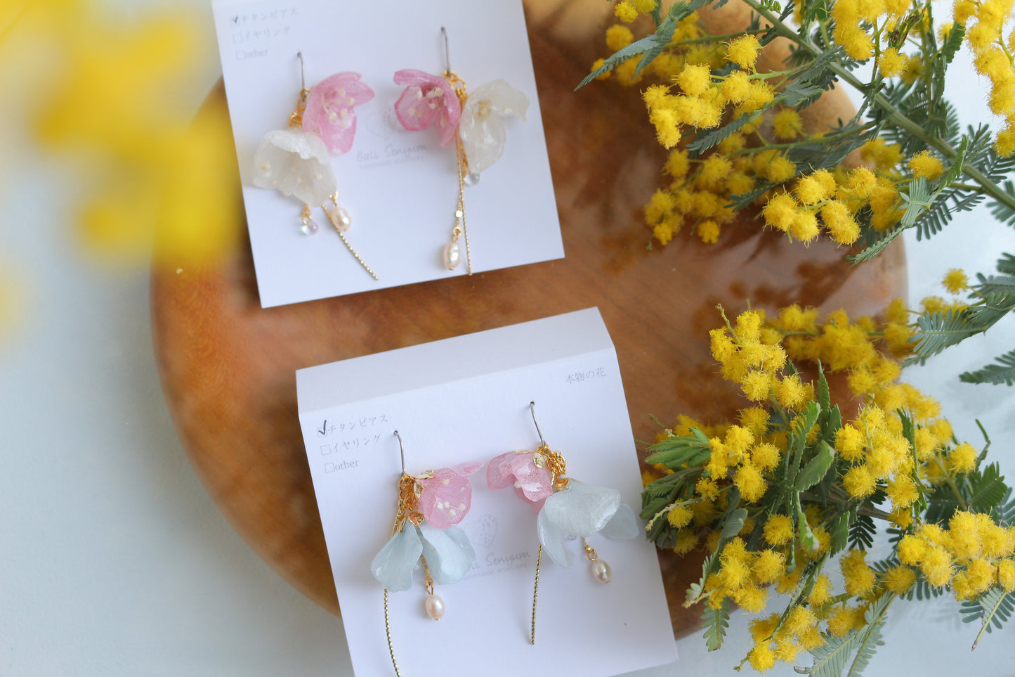 ”SUZUYOME2" Original Flower Earrings - No.6