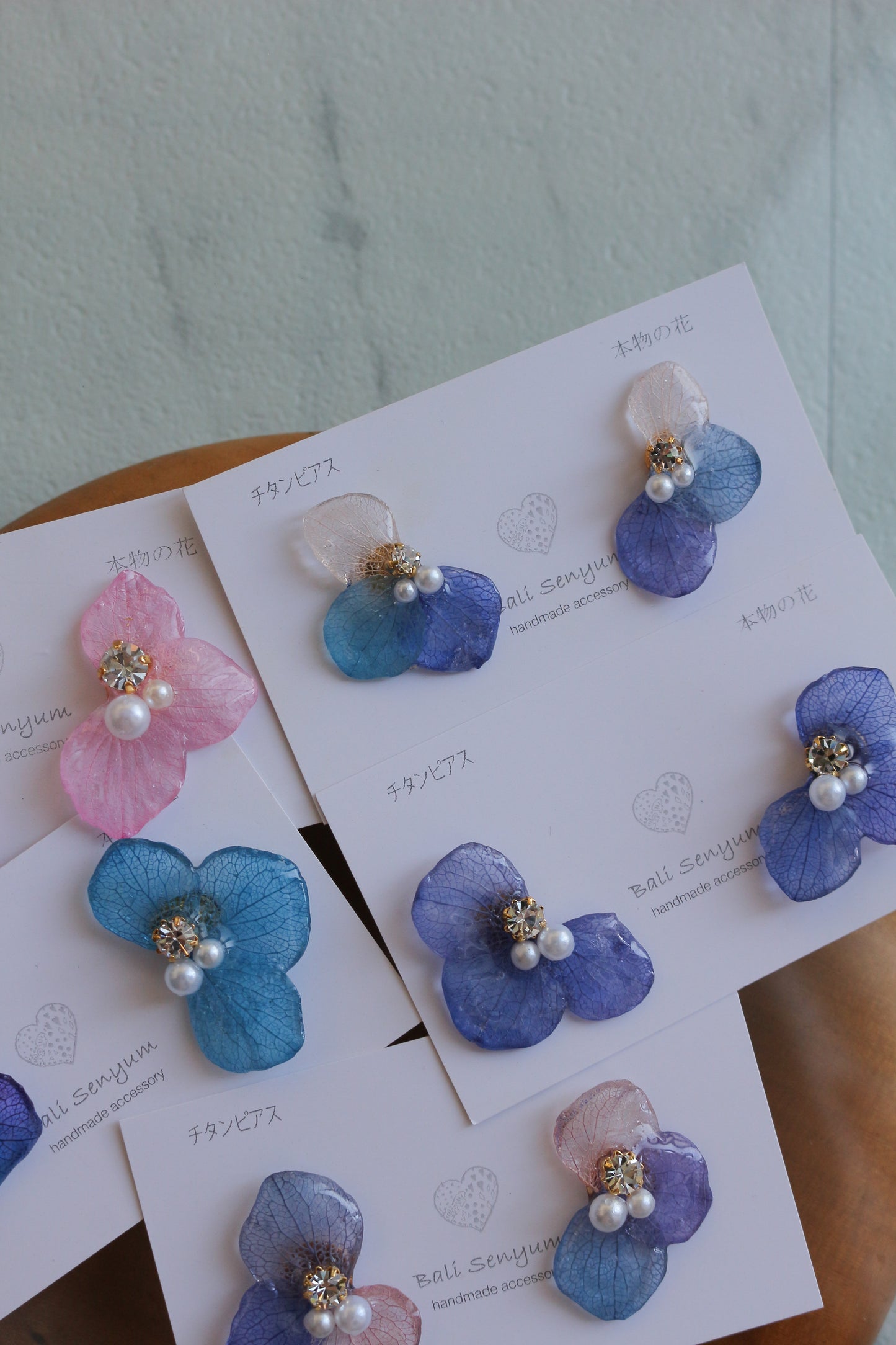 Hydrangea Wing No.127- Titanium Pierce(ピアス)