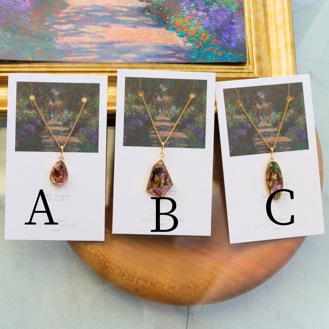Claude Monet's Inspired Necklace - ジヴェルニーの庭