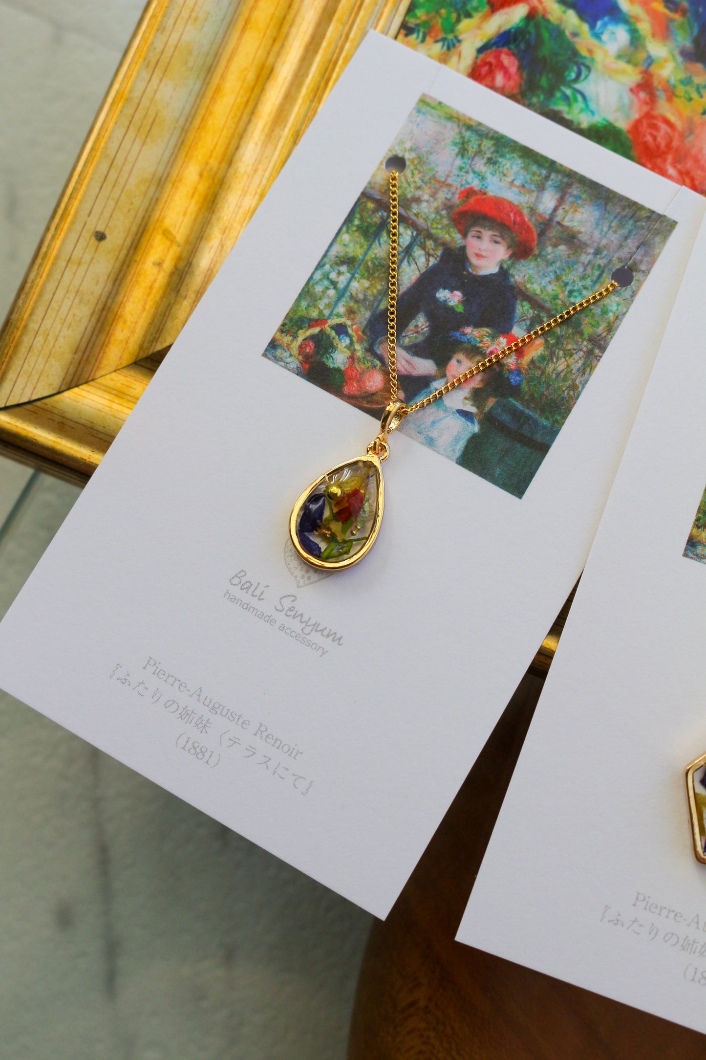 Renoir's Two Sisters Inspired Necklace - ふたりの姉妹