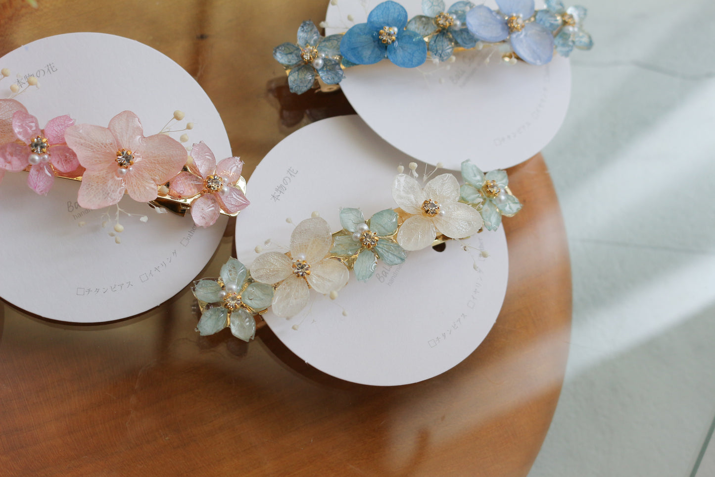 Hydrangea Hair Barrette No.36