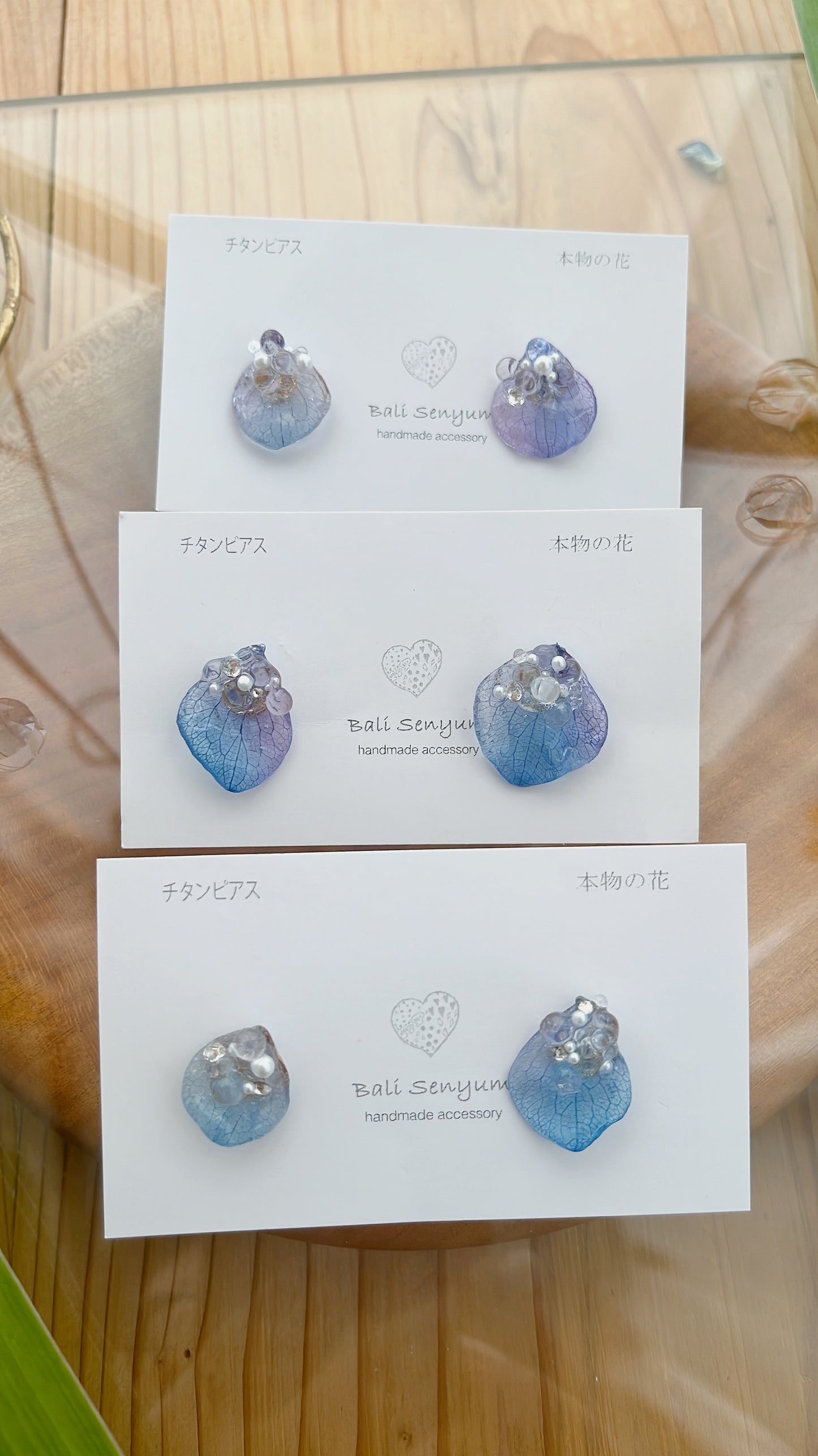 Water Droplet Earrings - 水滴 - Titanium Pierce(チタンピアス)