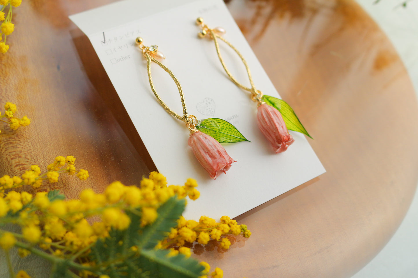 Tulip Earrings No.2- Titanium Pierce