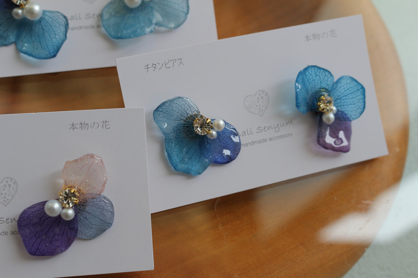 Hydrangea Wing No.126- Titanium Pierce(ピアス)