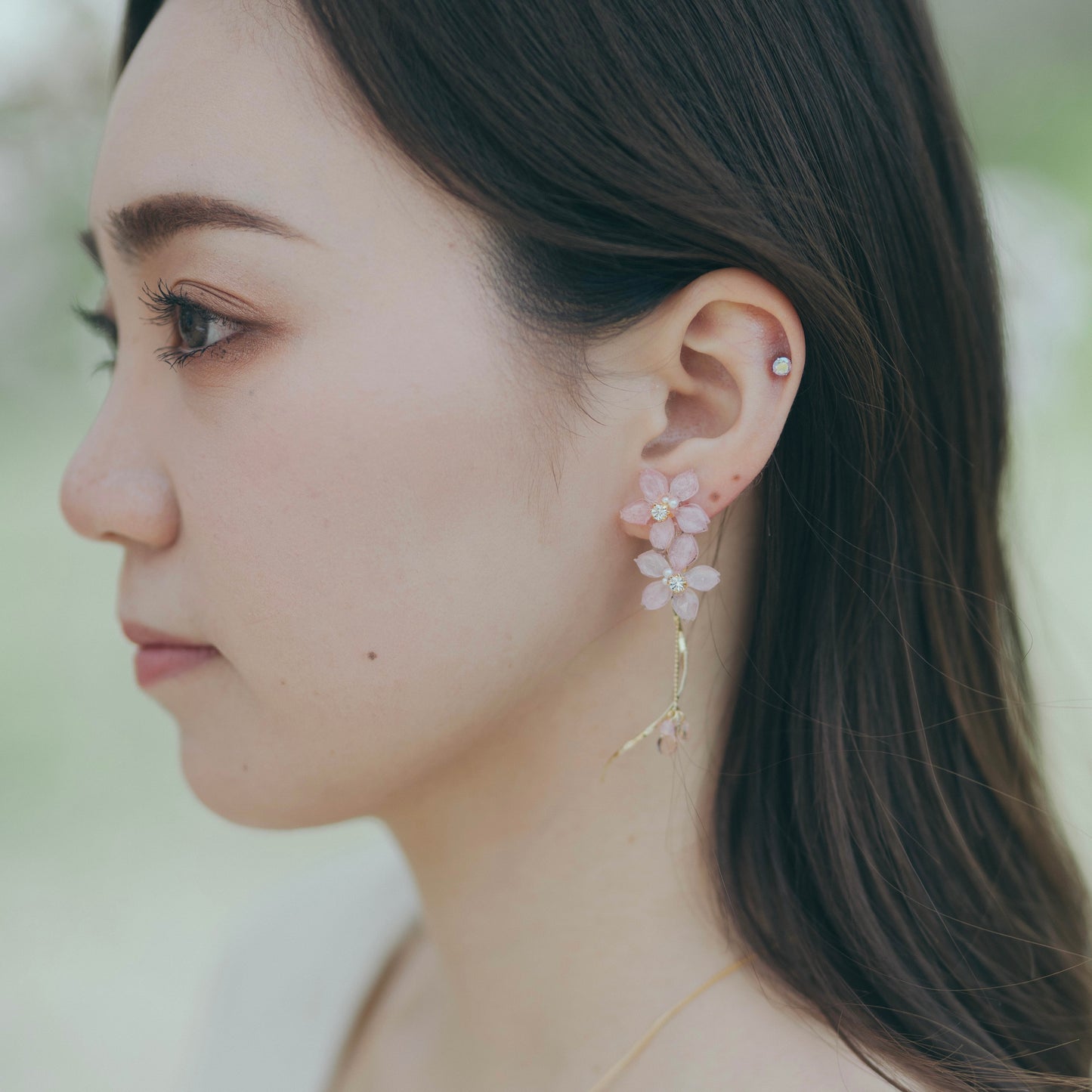 Real "Someiyoshino" Sakura Earring - No.1    #S002