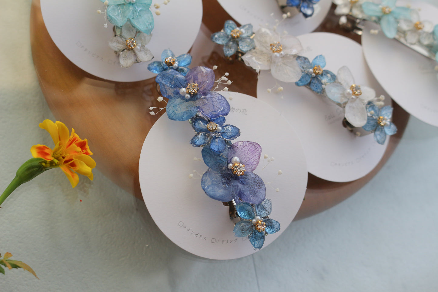 Hydrangea Hair Barrette No.39