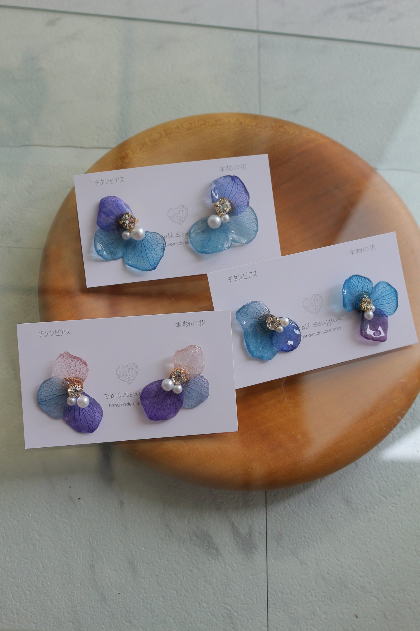 Hydrangea Wing No.126- Titanium Pierce(ピアス)
