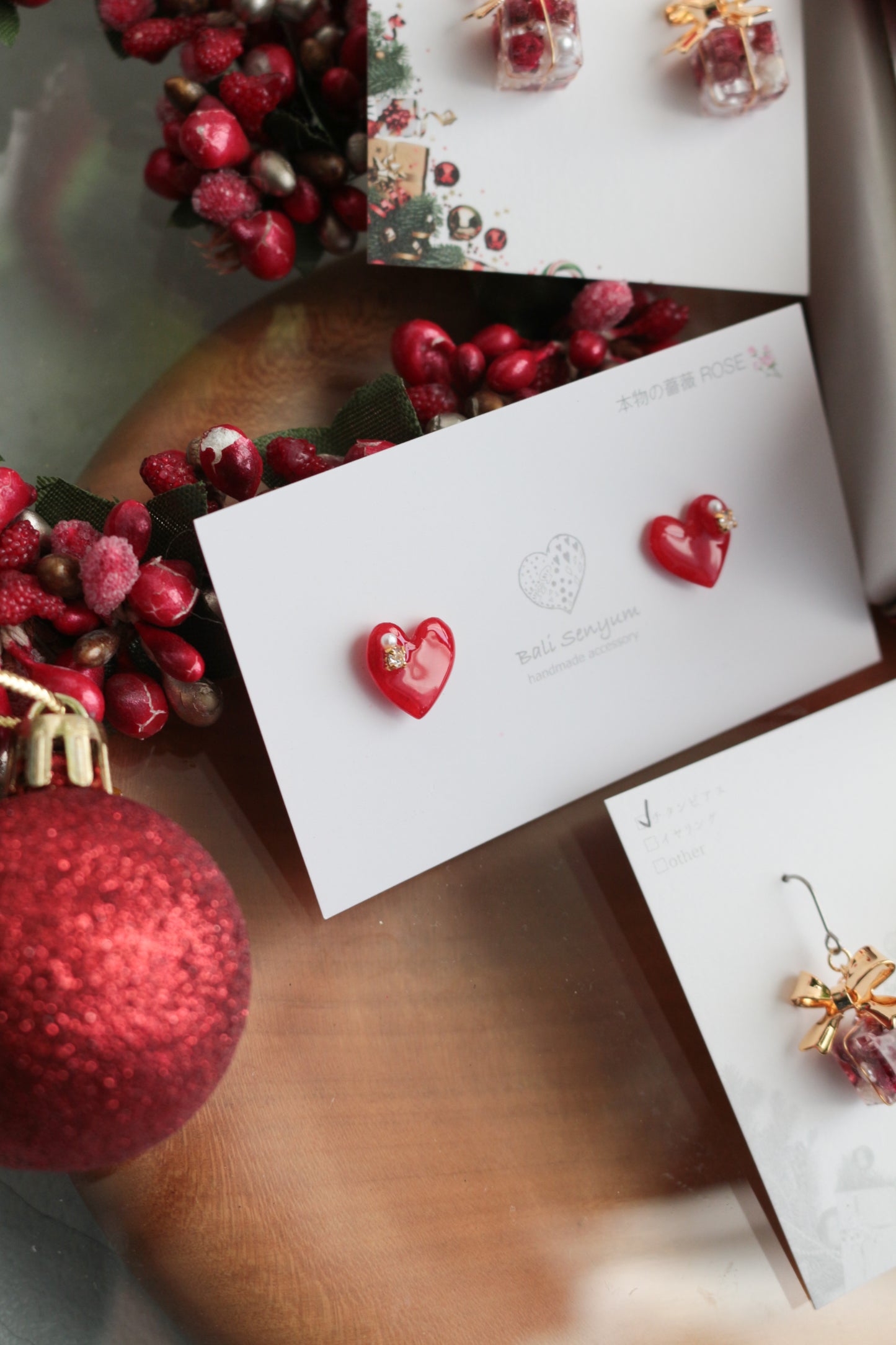 Heart-Shaped Rose Earring